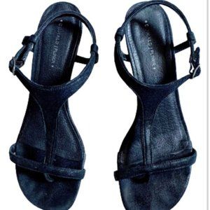 Black Valda T Strap Formal Shoes